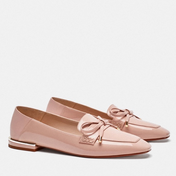 pink bow loafers